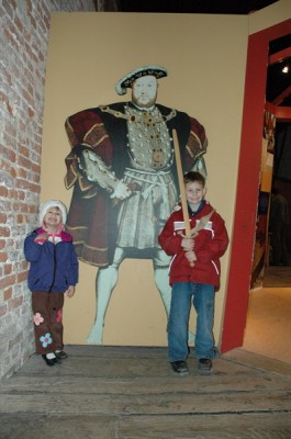 Anna - 4, Kyle - 7, Henry - 500...taken Feb. 16, 2006 at Dover Castle, England