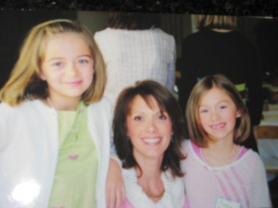 Madeleine (9), Anna (7), and myself at St. Peter's Mother-Daughter Luncheon   Spring '06