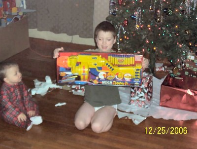 Connor with his most important gift