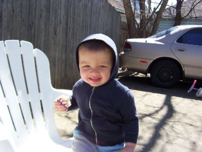 Being outside with a snack cake.  Life doesn't get any better.